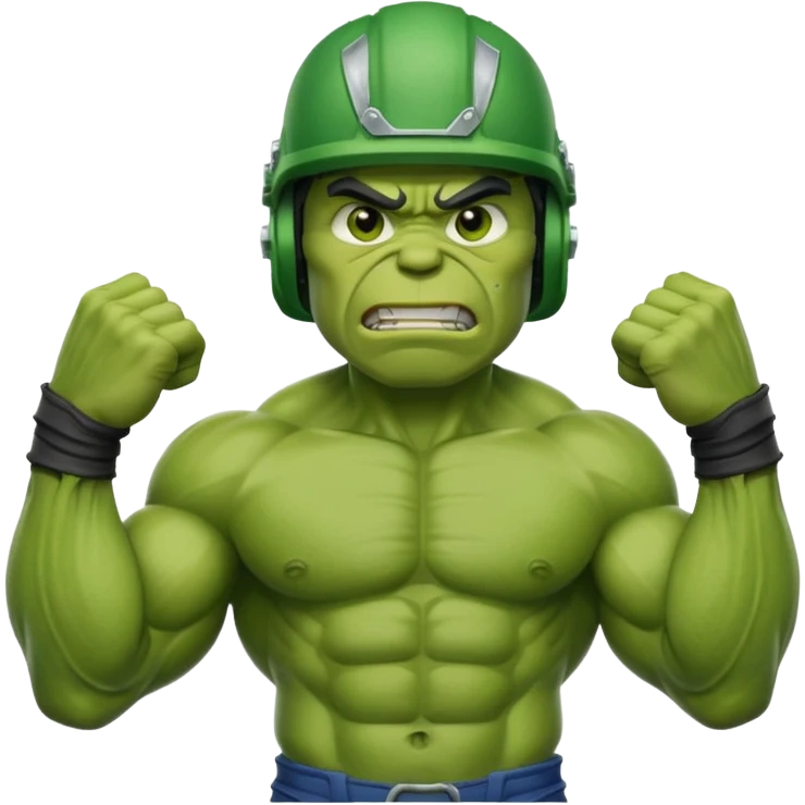 hulk de capacete emoji