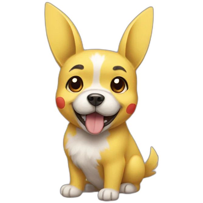 Dog- pikachu emoji