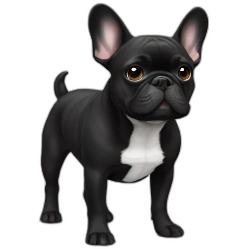 French-bulldog-black emoji