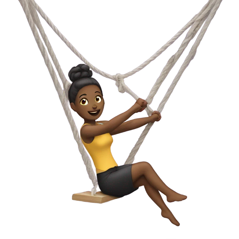 Woman on a trapeze emoji