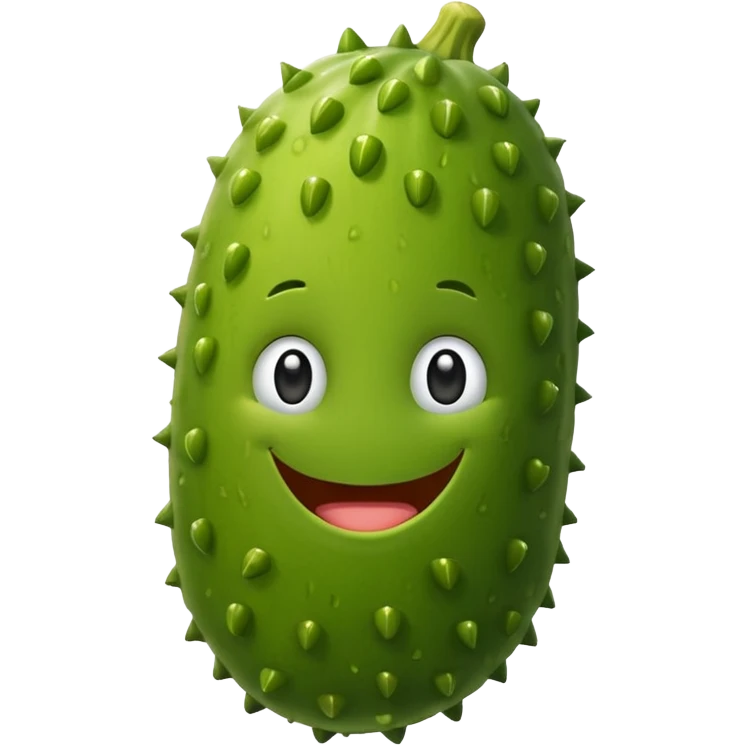 simple and cute pickle emoji