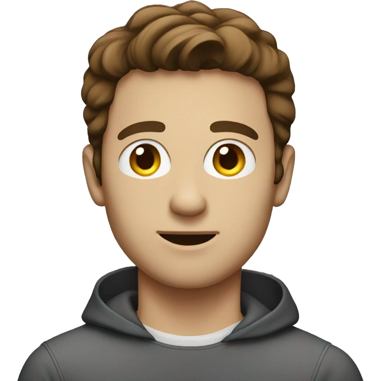 Man with brown hair anda MacBook  emoji