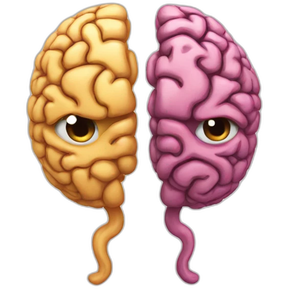 two brains emoji