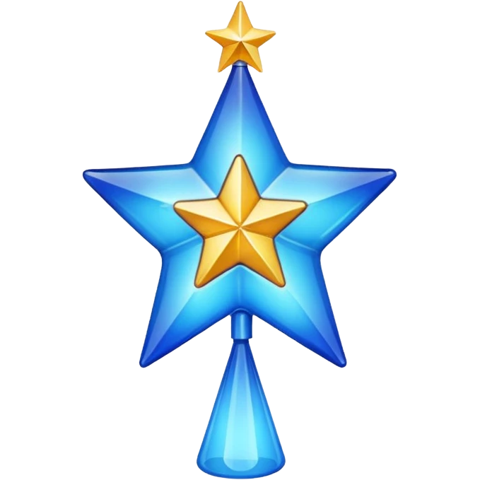 blue tree topper emoji