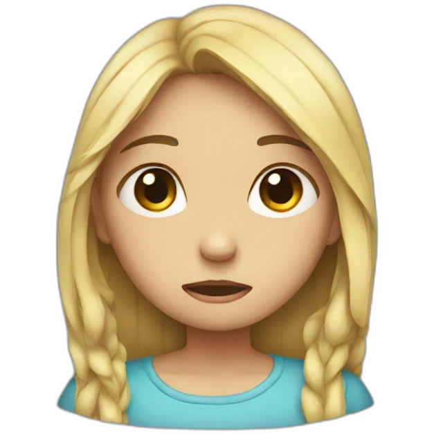 crying girl emoji