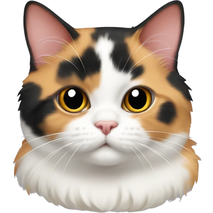 Calico munchkin cat emoji