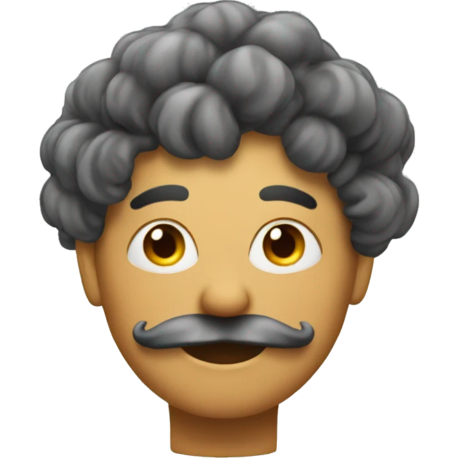 Hair with steam around emoji