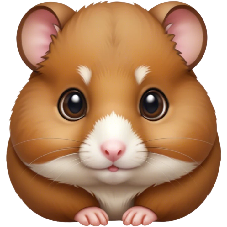 Cinematic Noble Brown Hamster Portrait Emoji, Poised and regal, with a tiny, compact build and a smooth, well-kept rich brown fur, deep-set soulful dark eyes, Simplified yet sharp and sophisticated features, highly detailed, glowing with a soft, dignified glow, high shine, intelligent and energetic, stylized with an air of miniature majesty, focused and attentive, soft glowing outline, capturing the essence of a watchful and confident rodent, so majestic it feels as though it could scurry out of the screen with effortless authority! emoji