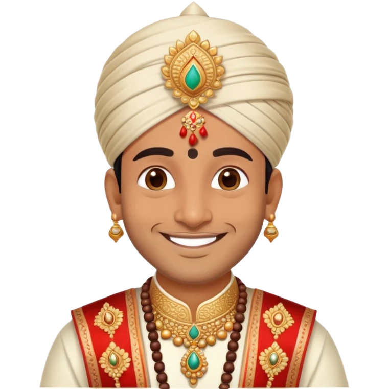 indian man at a wedding emoji