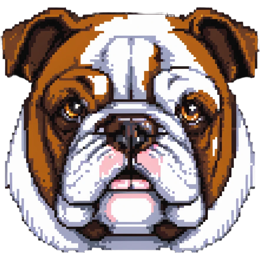 bulldog face emoji