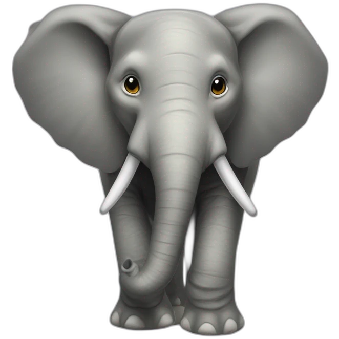 Éléphant bisous aligator emoji