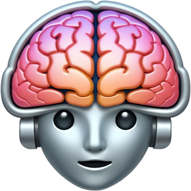 AI brain icon overlaid on a web browser, for AI-powered testing emoji