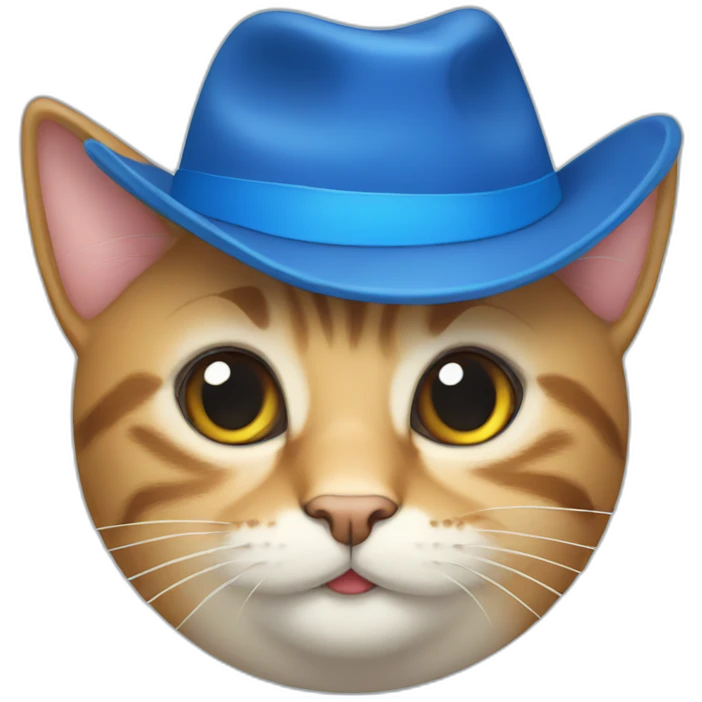 cat with a blue hat emoji