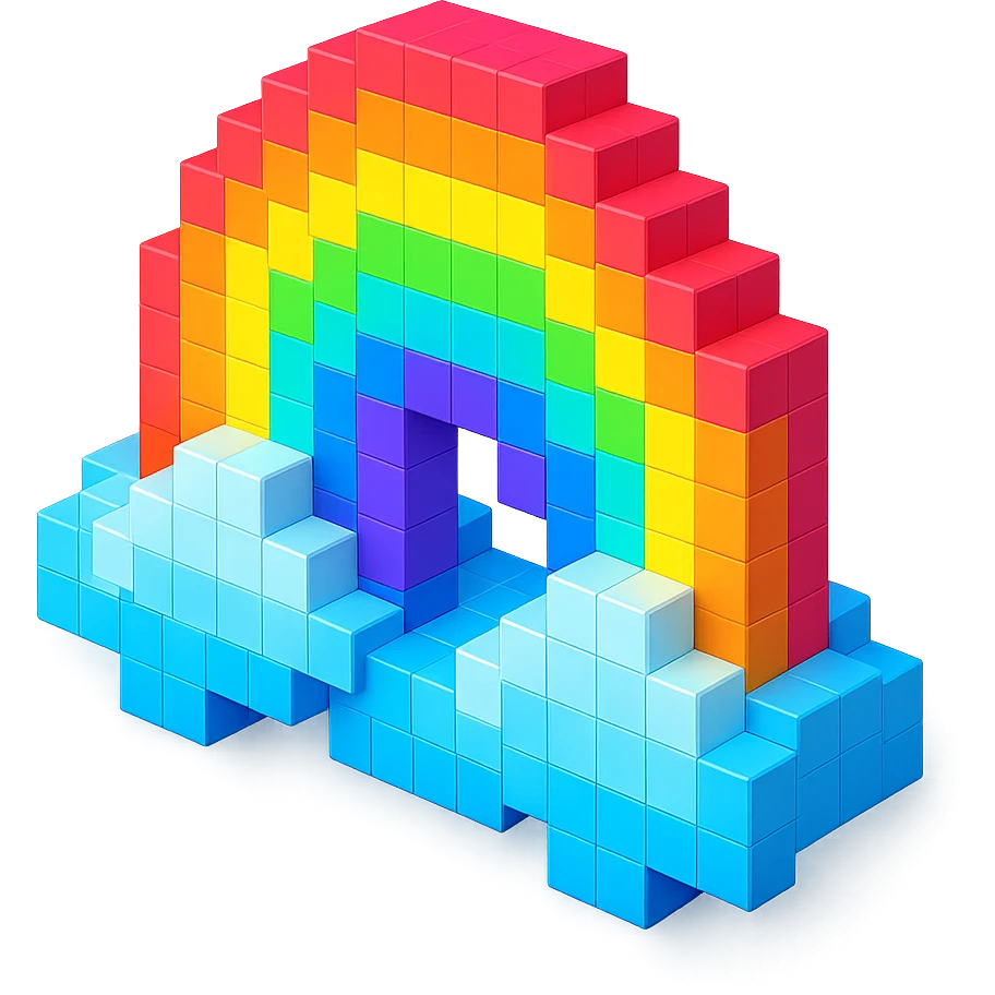 Water in rainbow  emoji