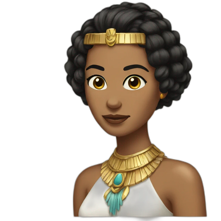 Egiptian princess short hair emoji