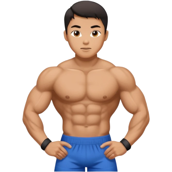 asian male fitness emoji