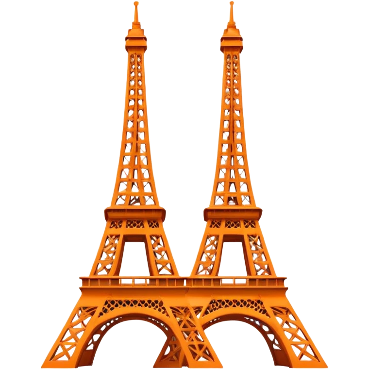 Orange Eiffel Tower emoji