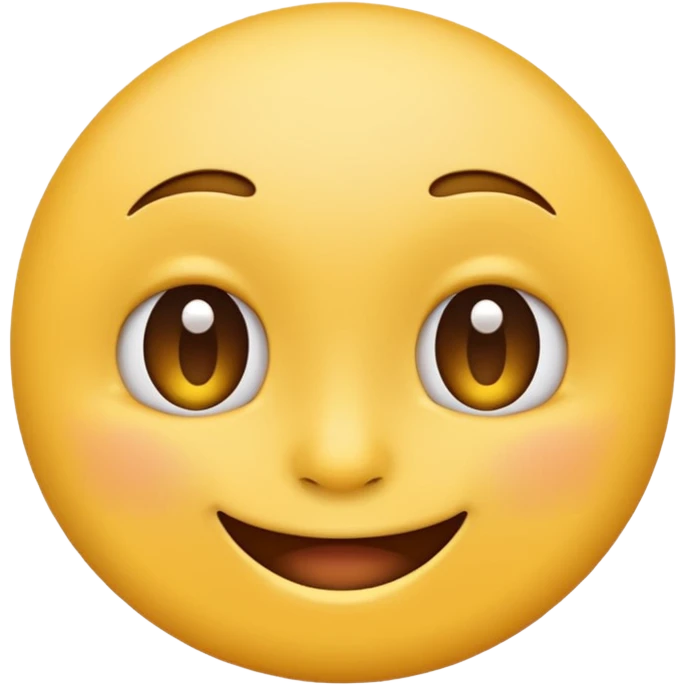 Emoji, yellow round smirking face emoji