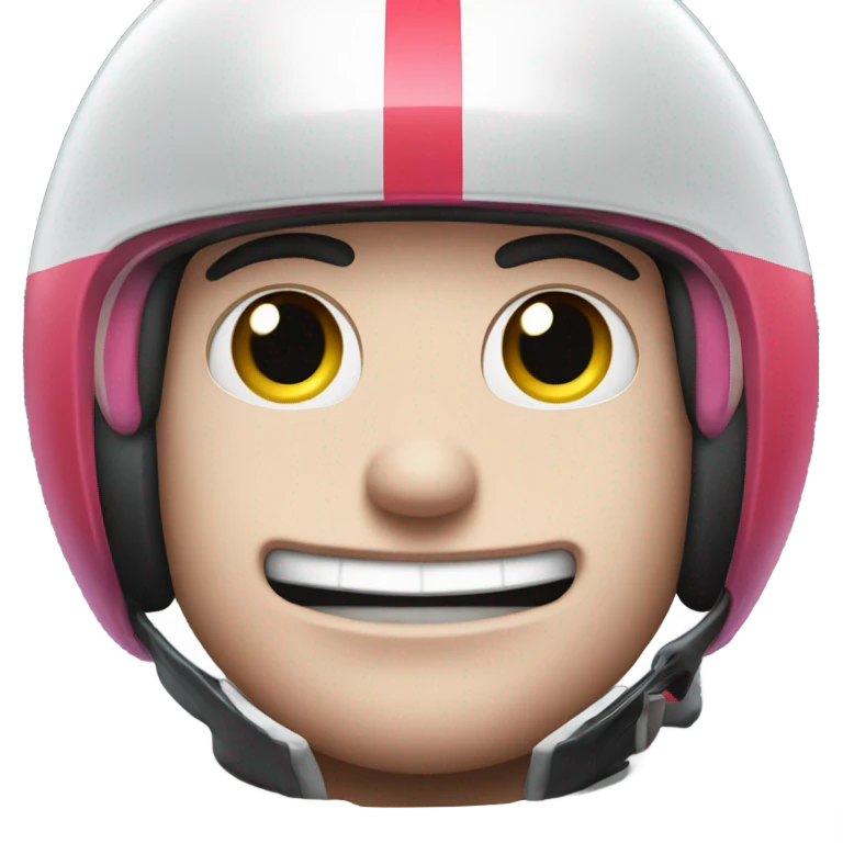 f1 racing car with Kirby eyes front view  emoji
