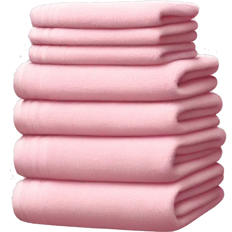 Light pink stacked towels emoji