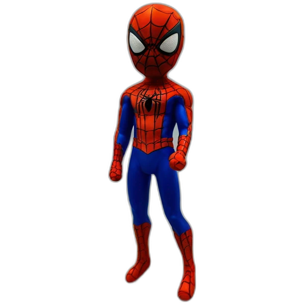 miniature wax doll spiderman emoji