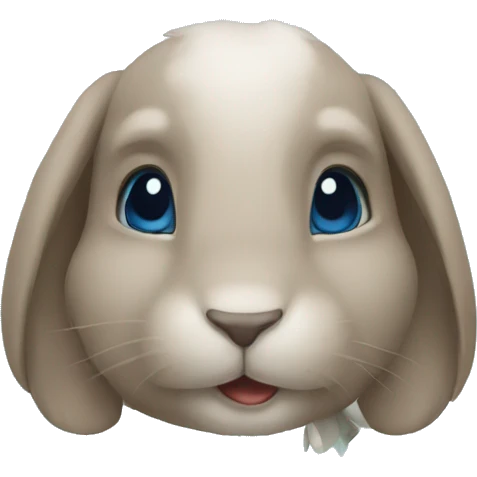 blue bunny emoji