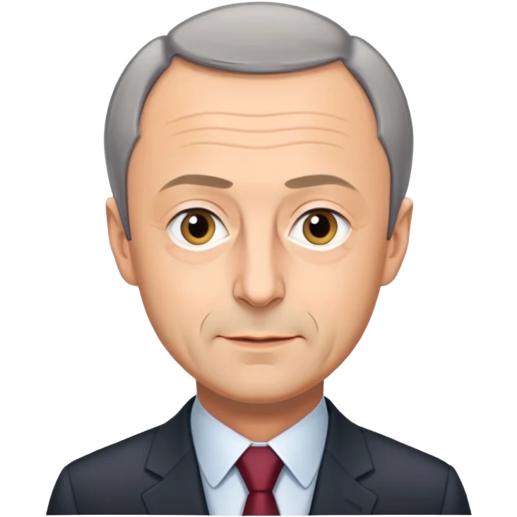 Friedrich Merz, German politician with short gray hair and suit emoji