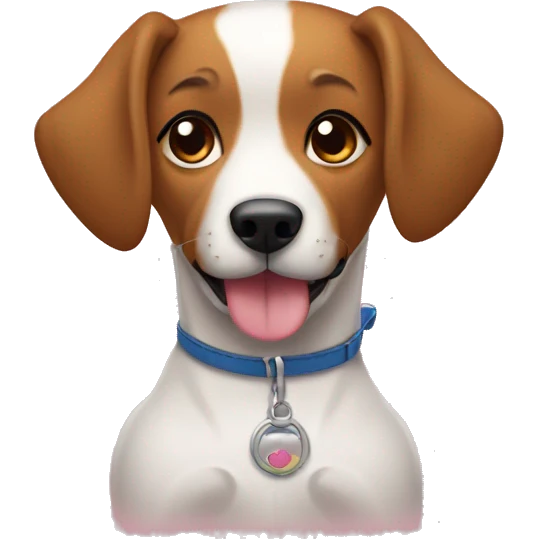 perro en una sesion de espa con una peluquera canina emoji