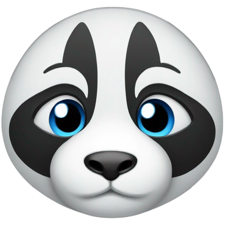 Panda-blue-eyes emoji