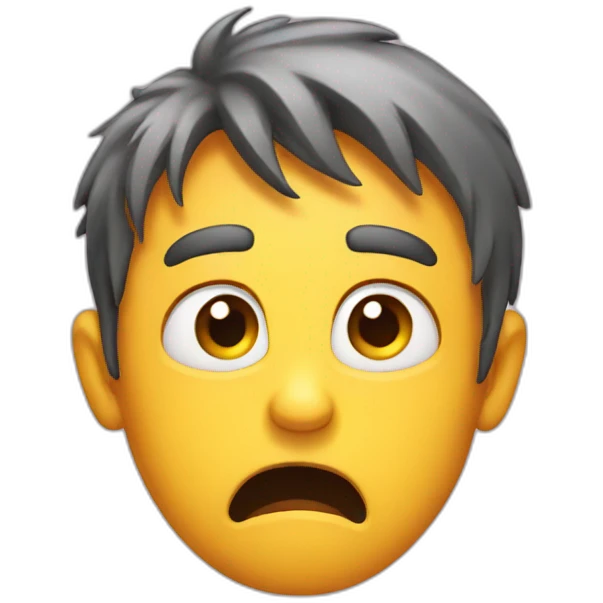 scared face emoji