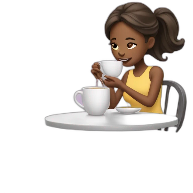 girls spilling the tea emoji