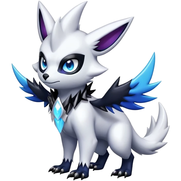 Shiny Dark Edgy Cute Absol-Noibat-Zangoose-Hybrid (Full body) emoji
