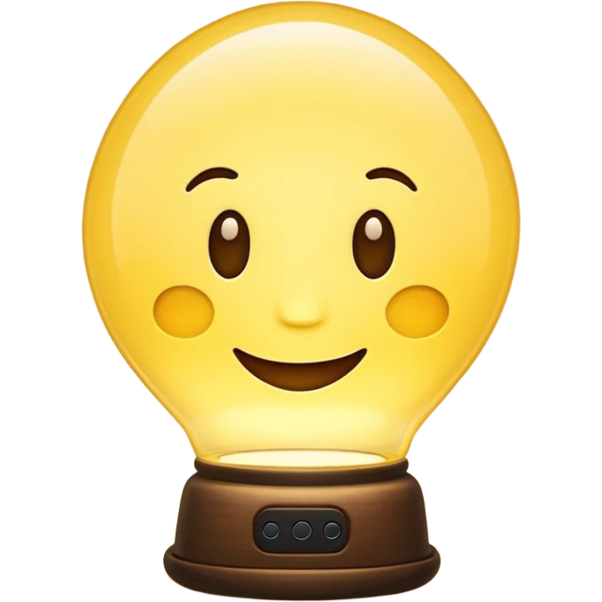 happy lamp emoji
