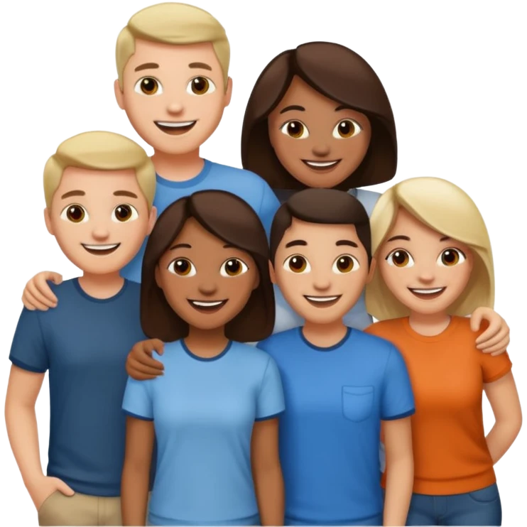 Cast members from tv show friends  emoji