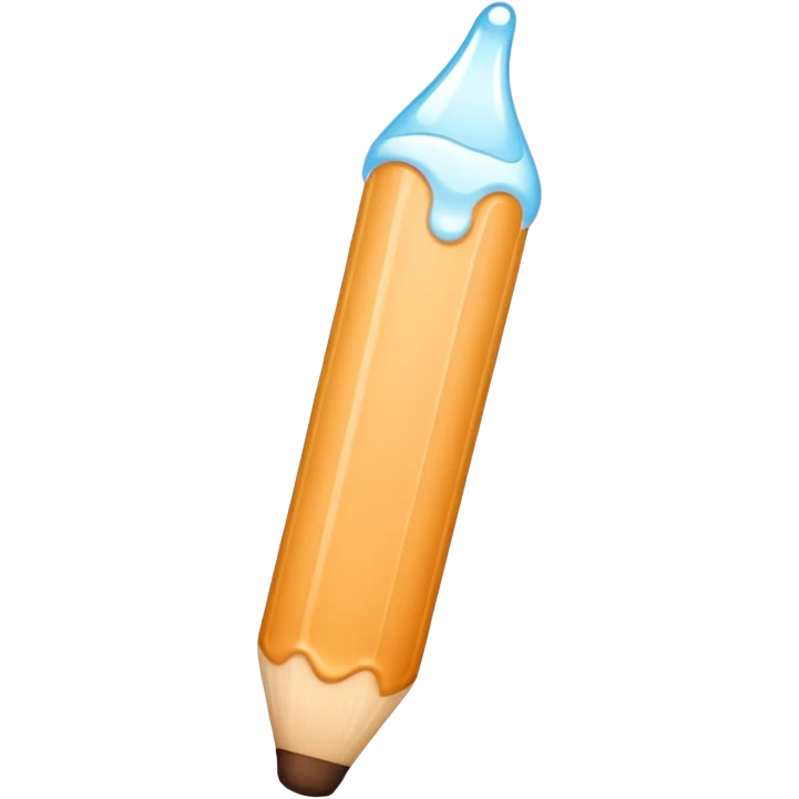 Veiny stick skin color with white liquid emoji