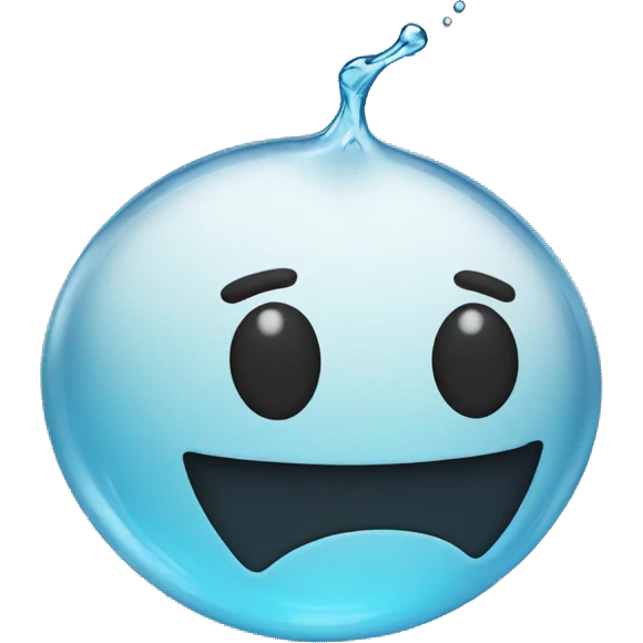 liquid smiley face
 emoji
