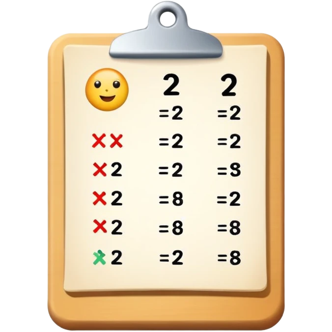 math test emoji