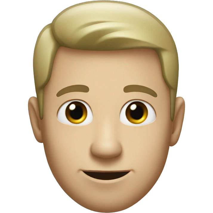white man with four leaf clover emoji