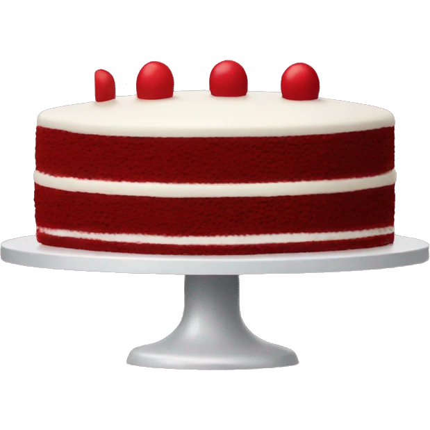 red velvet cake emoji