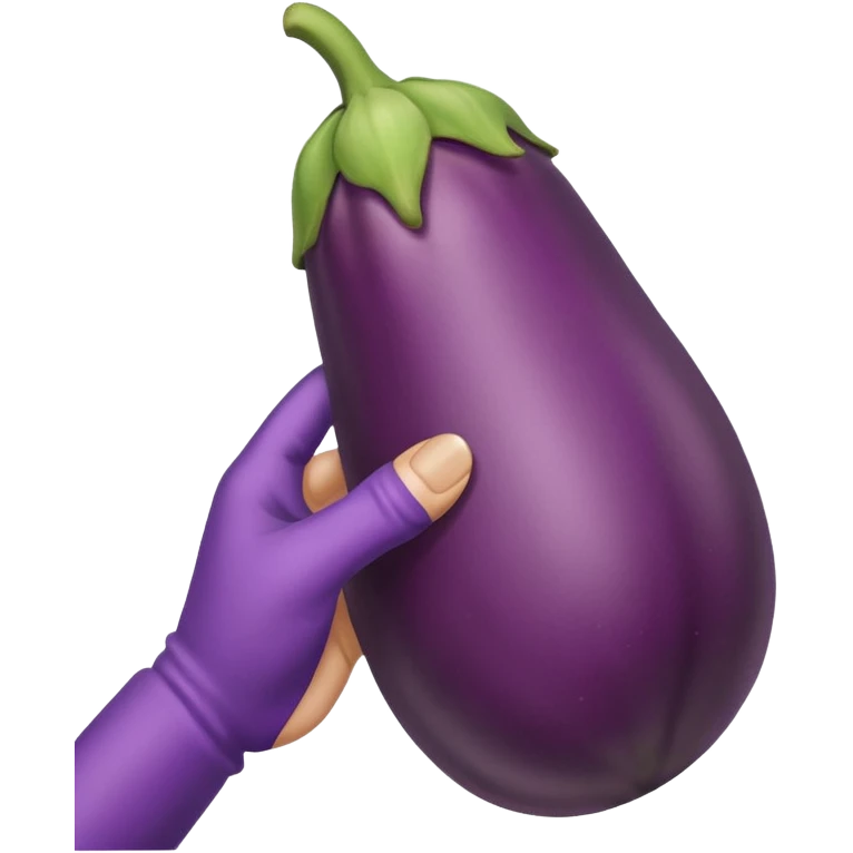 hand jerking a eggplant emoji