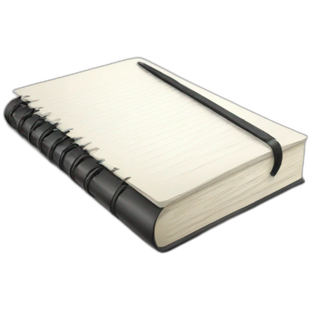 notebook advertising emoji