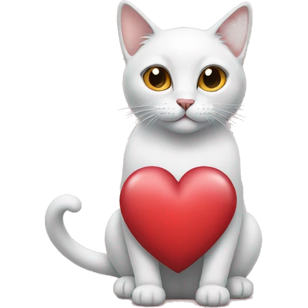 heart with nouse cat emoji
