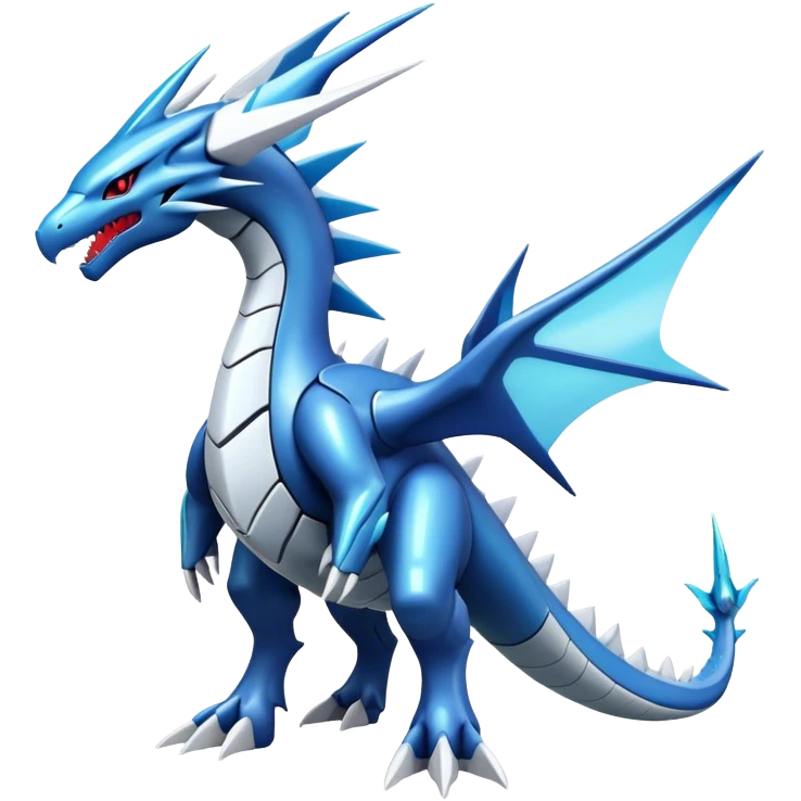  Cool Edgy Shiny Futuristic Ethereal Legendary Dialga-Digimon-Salamence-Kyurem-hybrid full body emoji