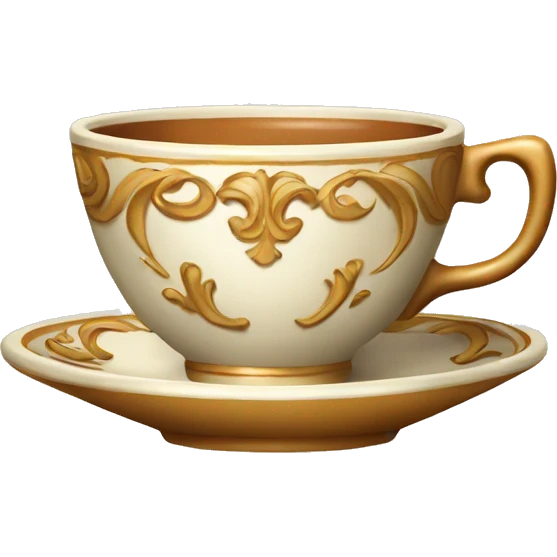 vintage fancy Coffee cup emoji