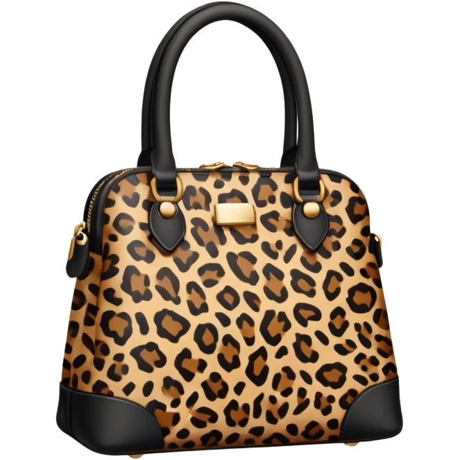 Leopard print bag emoji