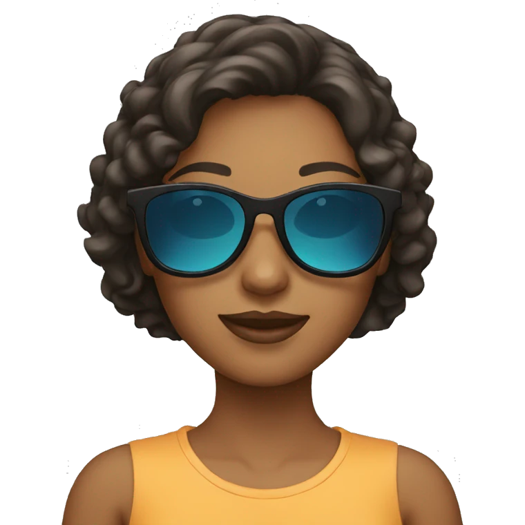 Girl with sunglasses  emoji