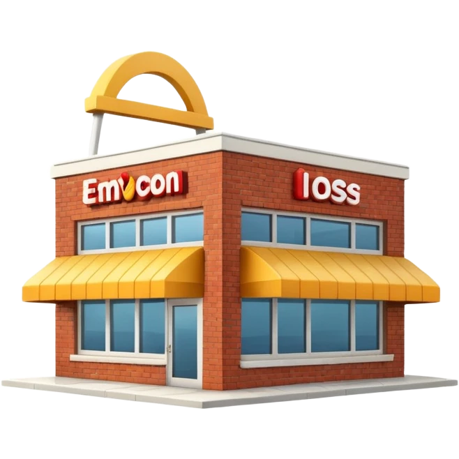 Fast food building emoji