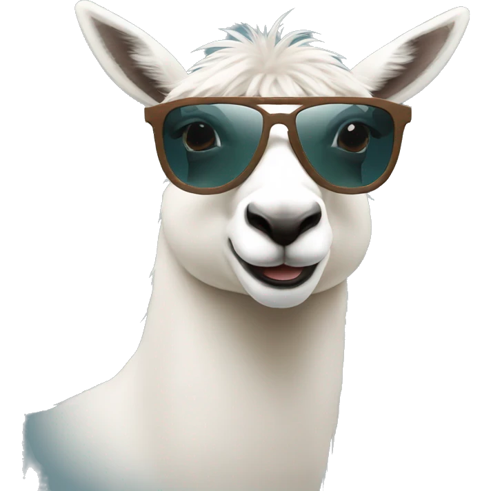 Stylezed Alpaka with rayban emoji