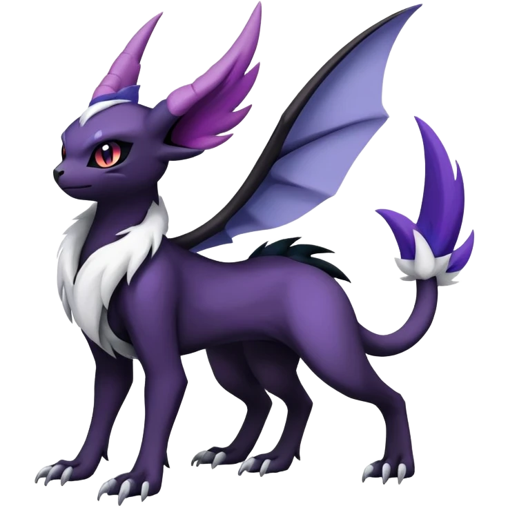 Absol-Noibat-Noivern-Hybrid (Full body) emoji