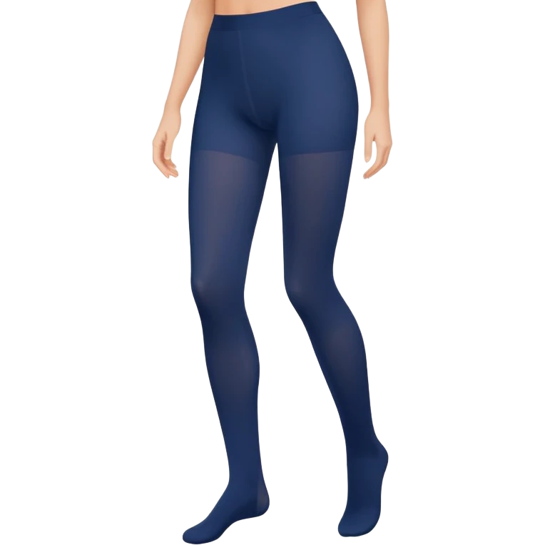 Navy blue opaque tights emoji